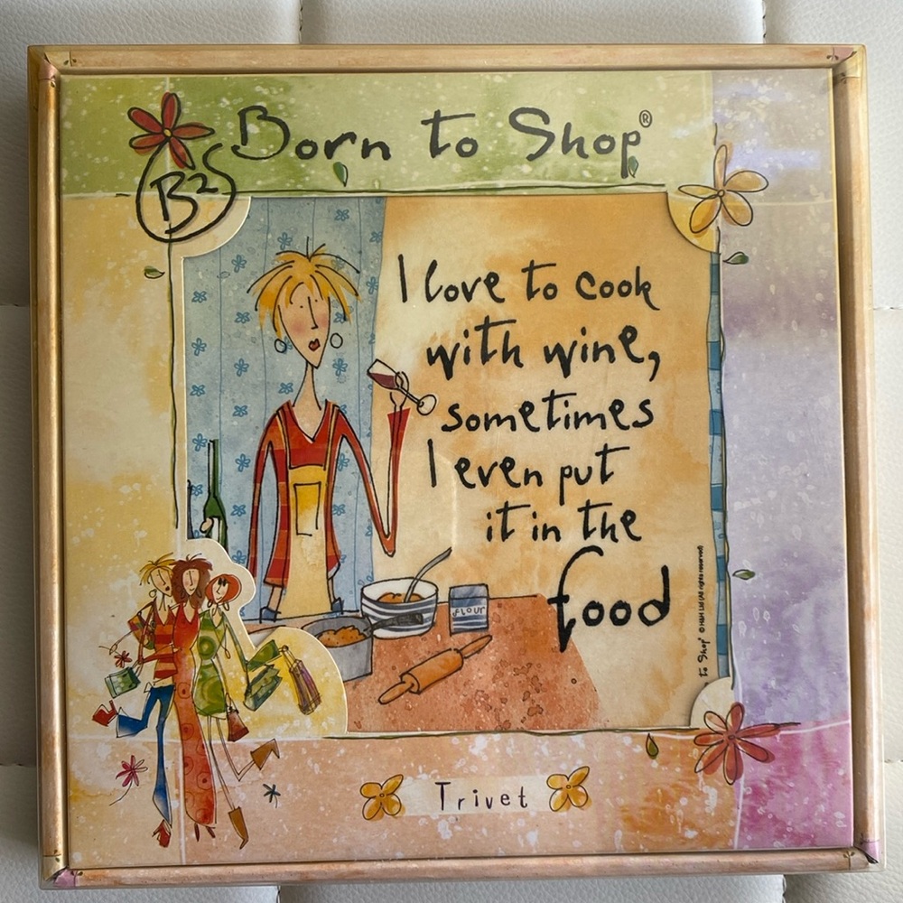 Trivet Ceramic Plaque 🍷